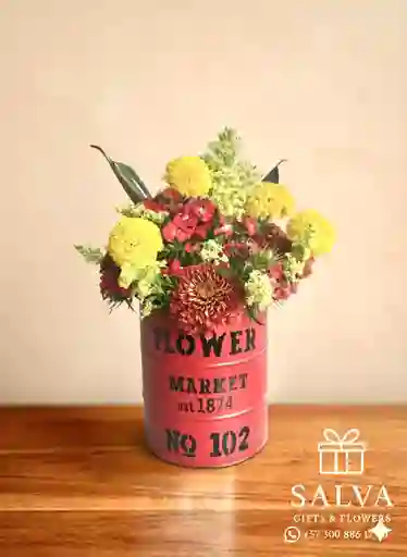 Flores En Barril