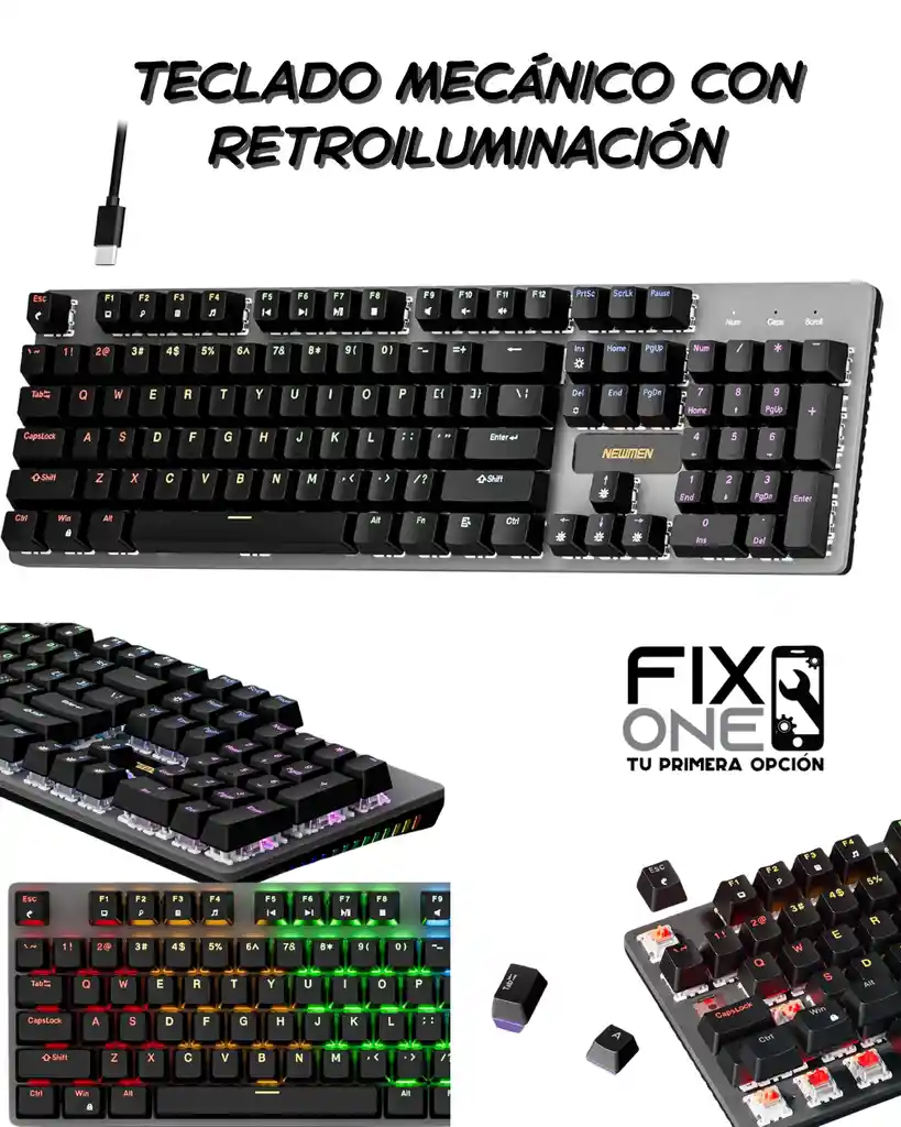 Teclado Mecánico Con Retroiluminación