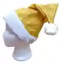 Gorro De Navidad Brillante Dorado