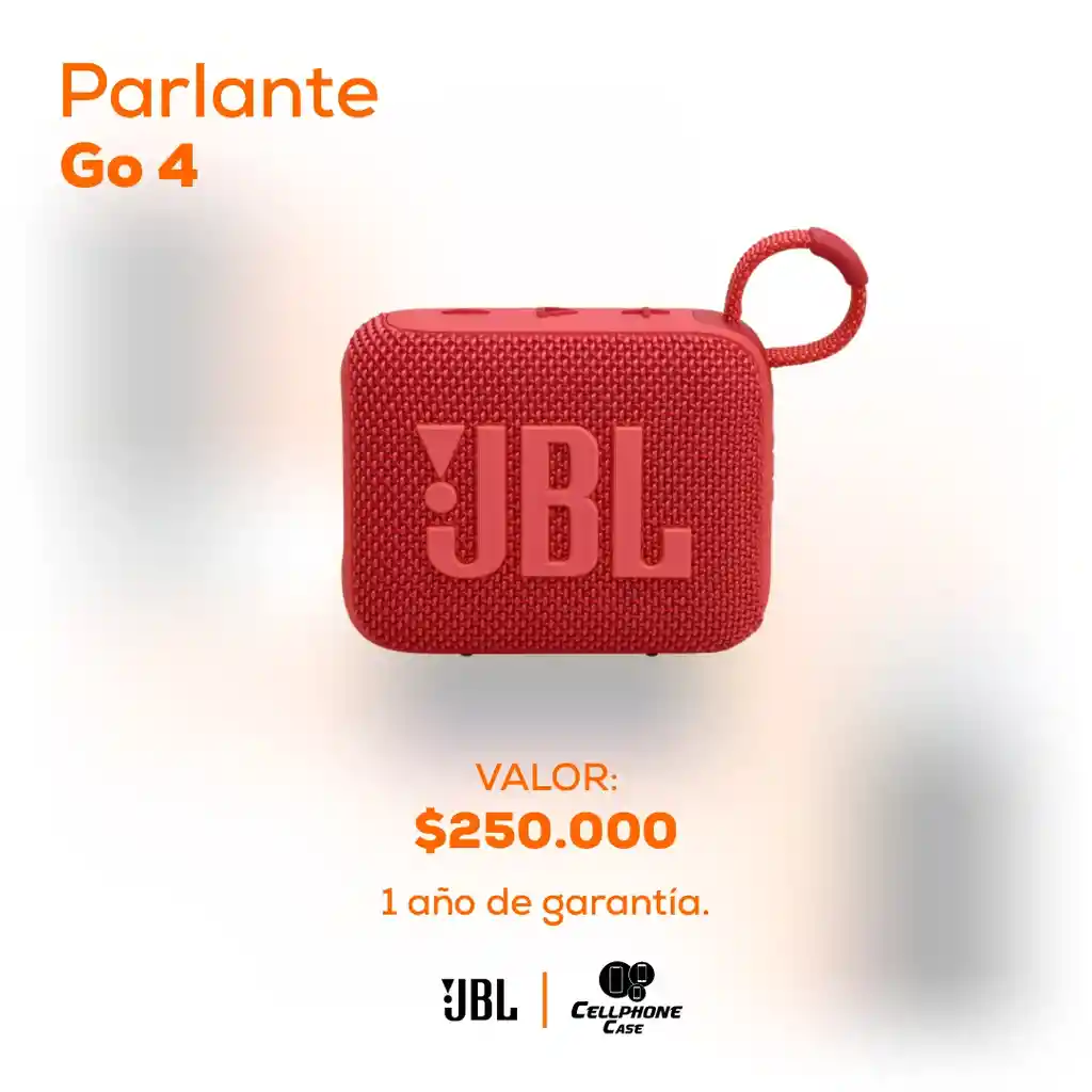 Parlante Jbl Go 4 Rojo