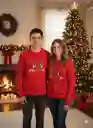 Saco Rojo Talla Unica Grinch Navideño De Lana Para Adulto Tejido Navidad