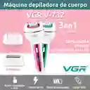 Afeitadora Electrica + Trimmer 3 En 1 Mujer Recargable Vgr V-732