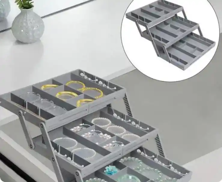 Organizador Caja Plegable 3 Niveles Multiusos Hasta 40 Cm