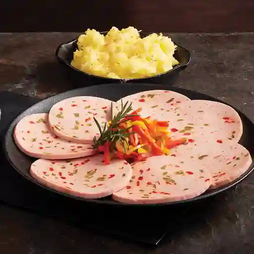 Mortadela De Cerdo Navideña X500gr