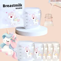 Bolsas De Almacenamiento Diseño Unicornio 200ml 30piezas