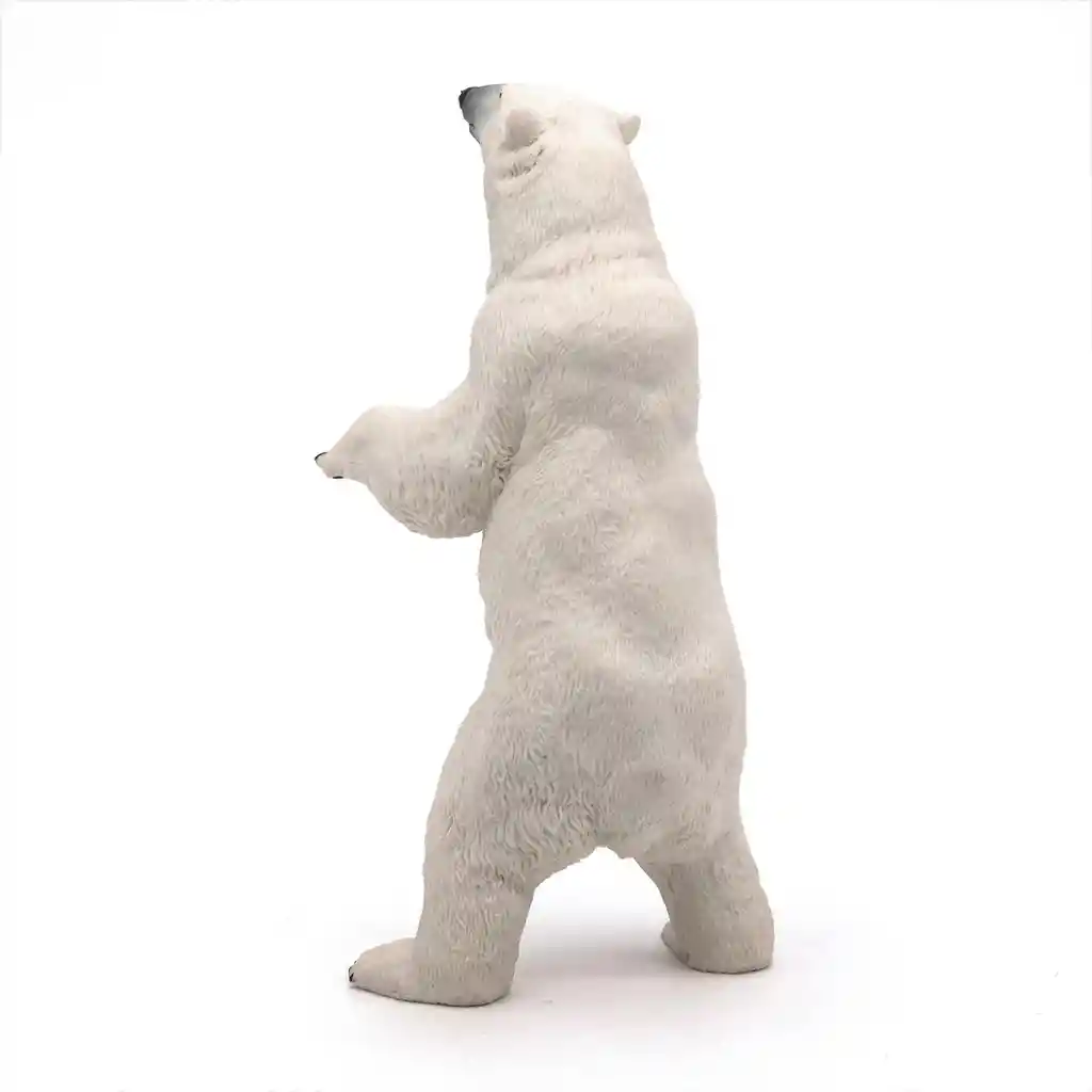 Figura Coleccionable Oso Polar De Pie Pintada A Mano Papo