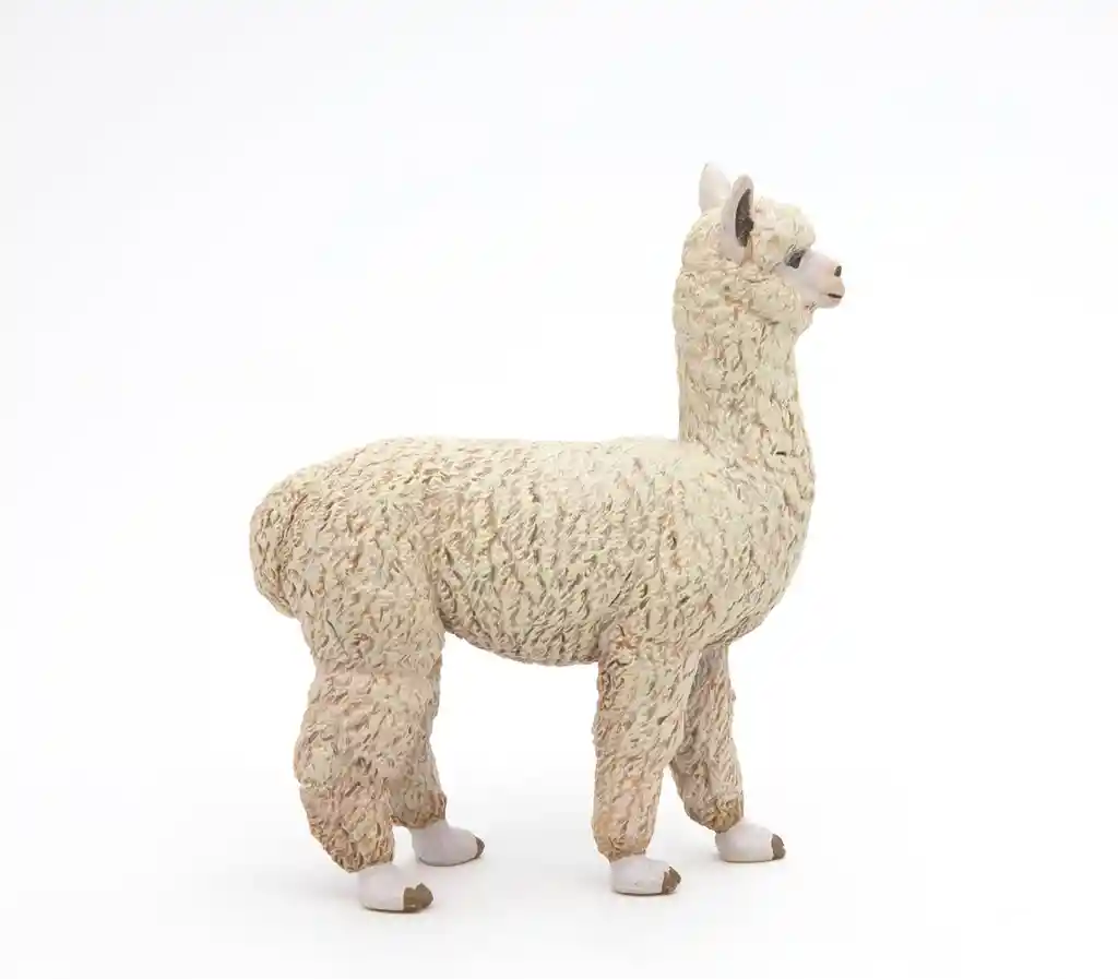 Figura Coleccionable Alpaca Pintada A Mano Papo