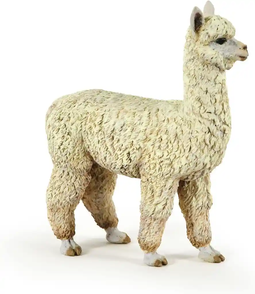 Figura Coleccionable Alpaca Pintada A Mano Papo