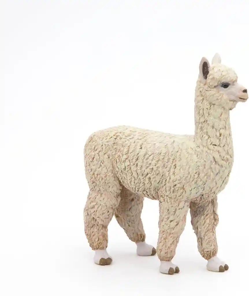 Figura Coleccionable Alpaca Pintada A Mano Papo
