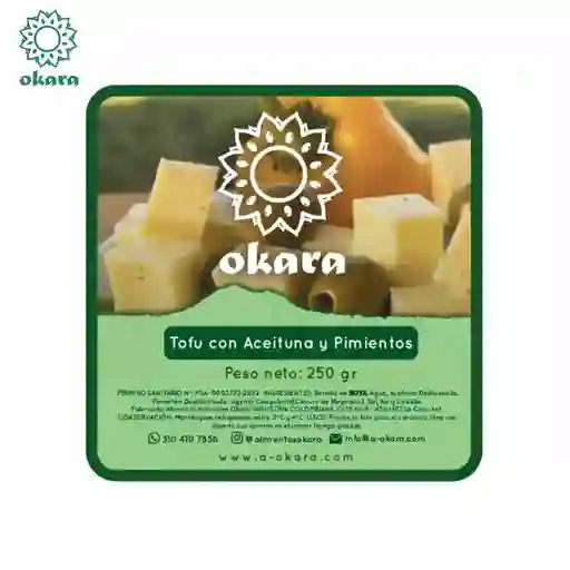 Tofu Con Aceituna Y Pimientos - Okara 250g
