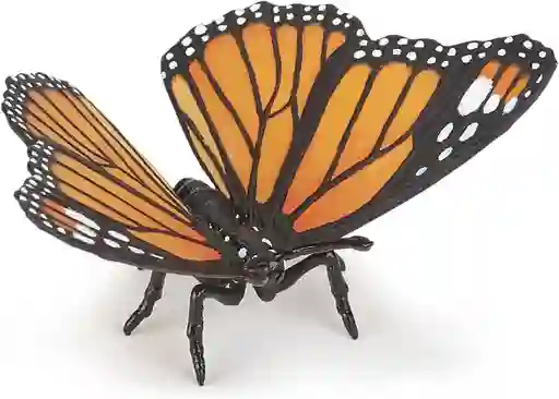 Figura Coleccionable Mariposa Monarca Pintada A Mano Papo