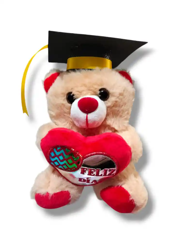 Oso Gorro Grado Feliz Dia 15 Cm