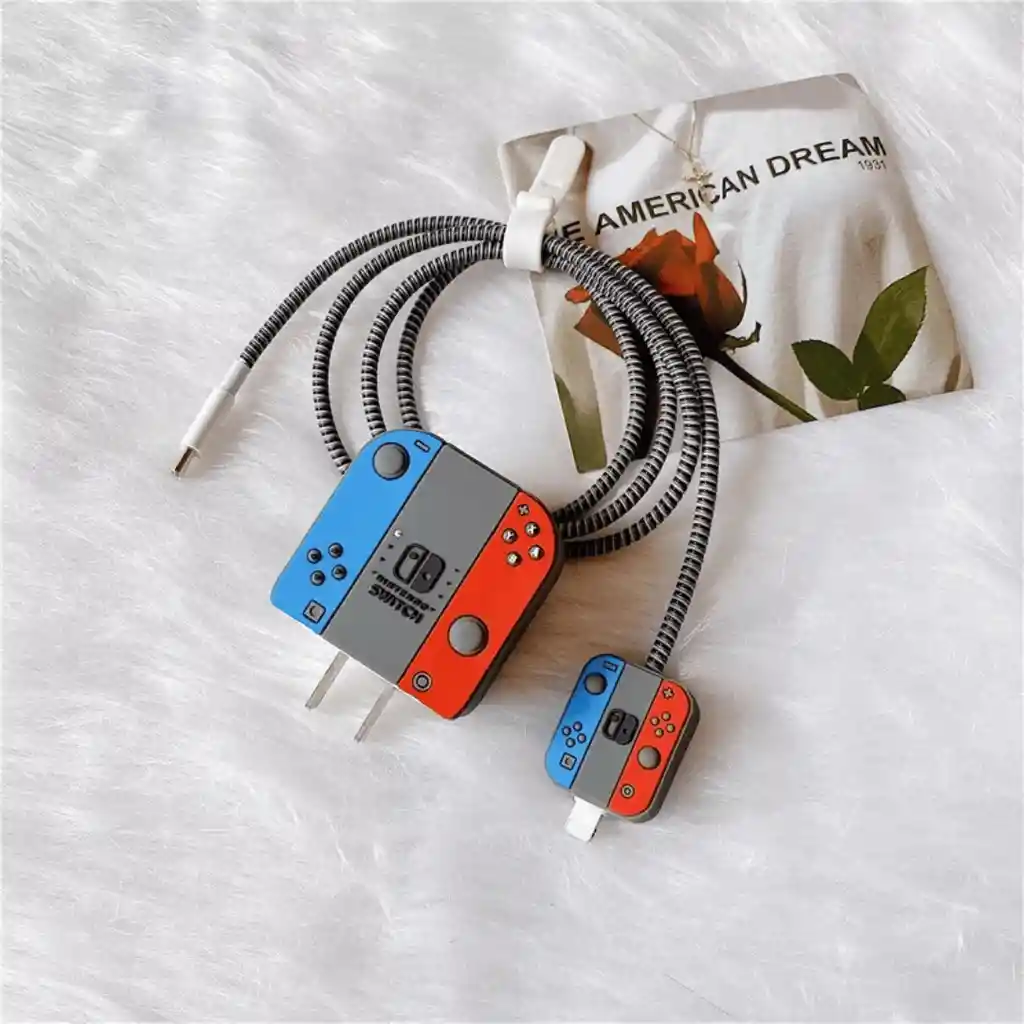 Protector De Cable + Protector De Cargador. Modelo: Nintendo Switch