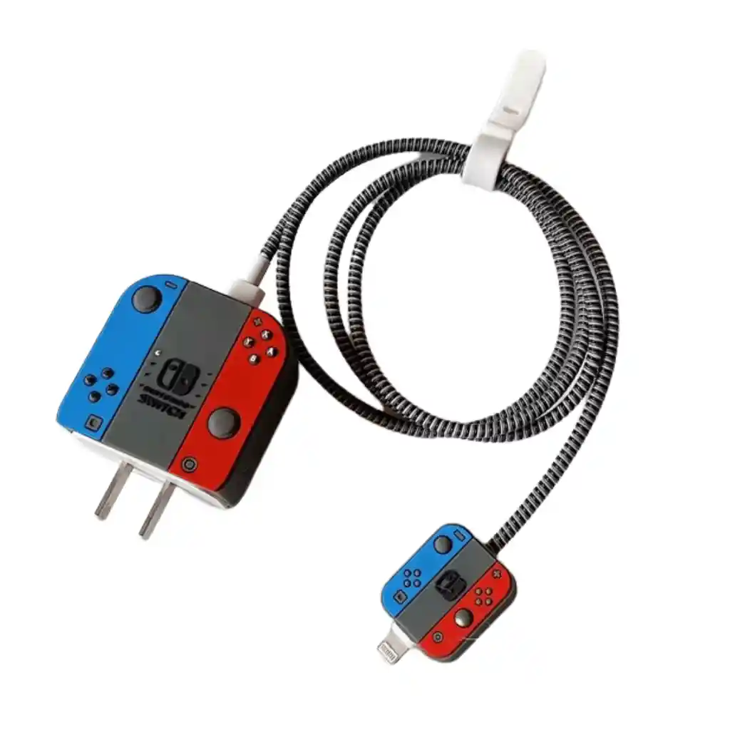 Protector De Cable + Protector De Cargador. Modelo: Nintendo Switch