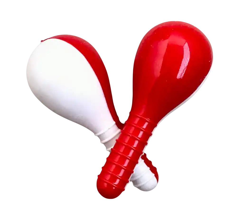 Navidad Maracas Musicales 15cm Novena Fiesta Sonajero