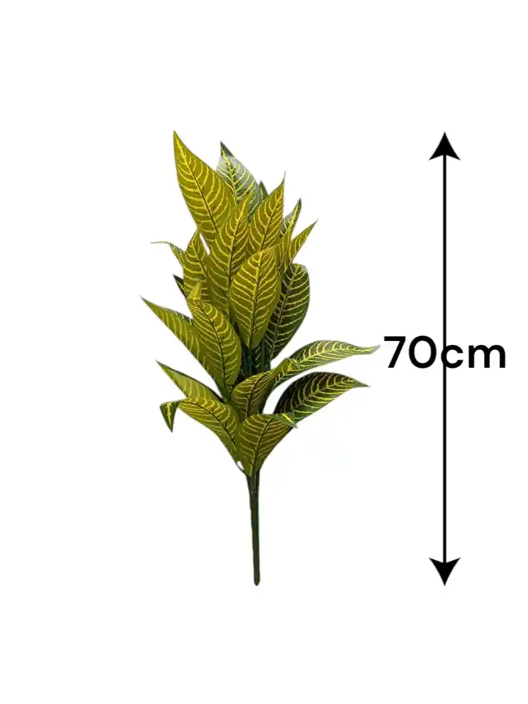 Planta Larga De Croton Artificial 70cm