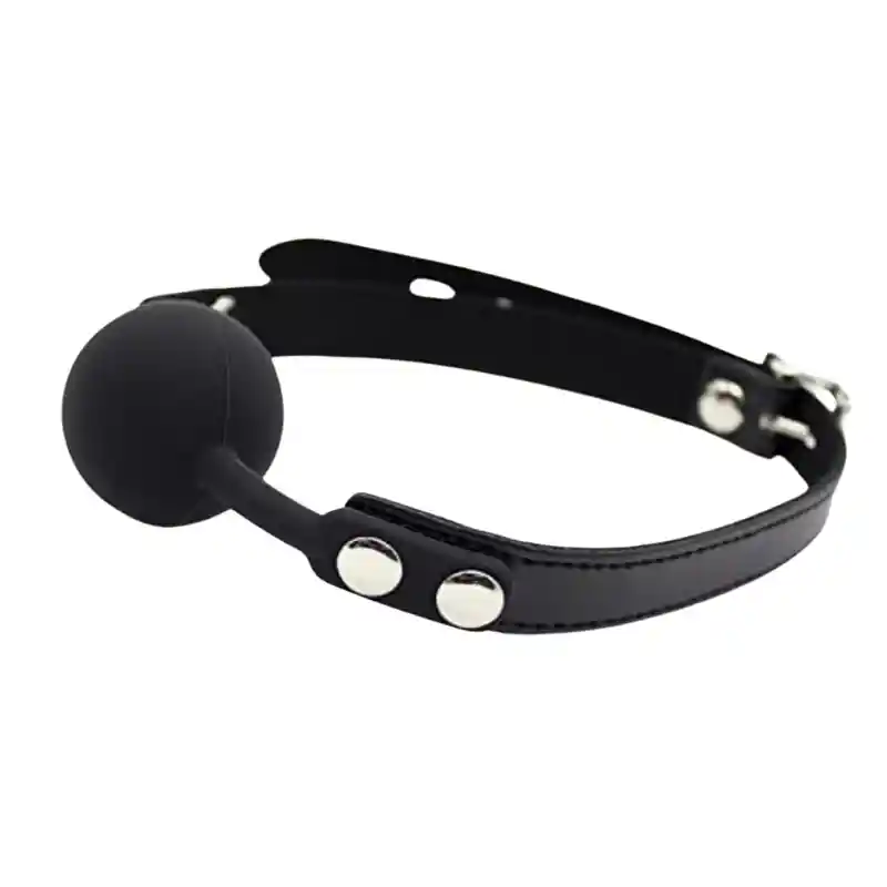 Ball Gag Roen Bola De Mordaza De Silicona Ajustable Negro