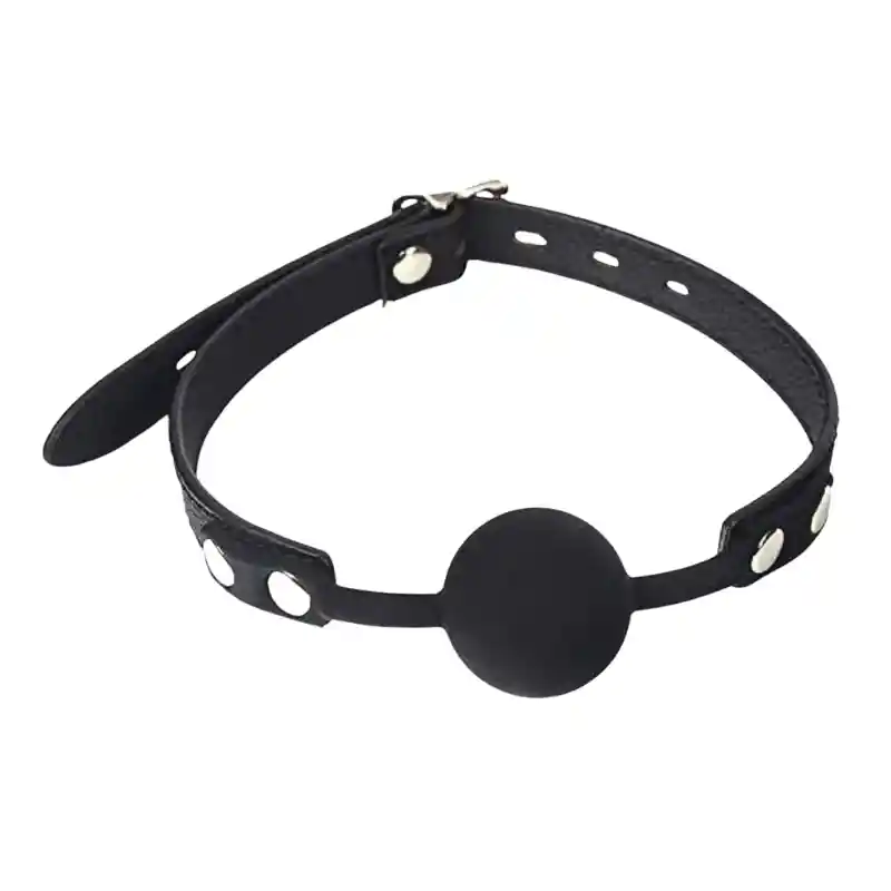 Ball Gag Roen Bola De Mordaza De Silicona Ajustable Negro
