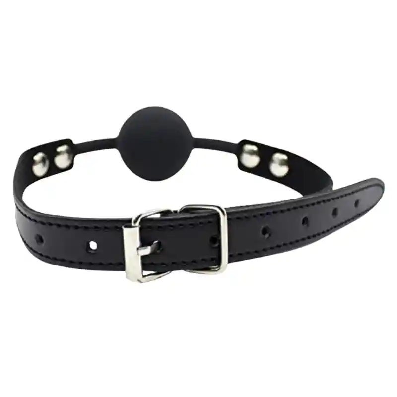 Ball Gag Roen Bola De Mordaza De Silicona Ajustable Negro