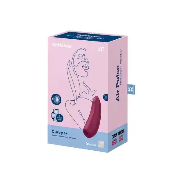 Satisfyer Curvy 1+ Succionador De Clitoris Con App Y Vibración Vino