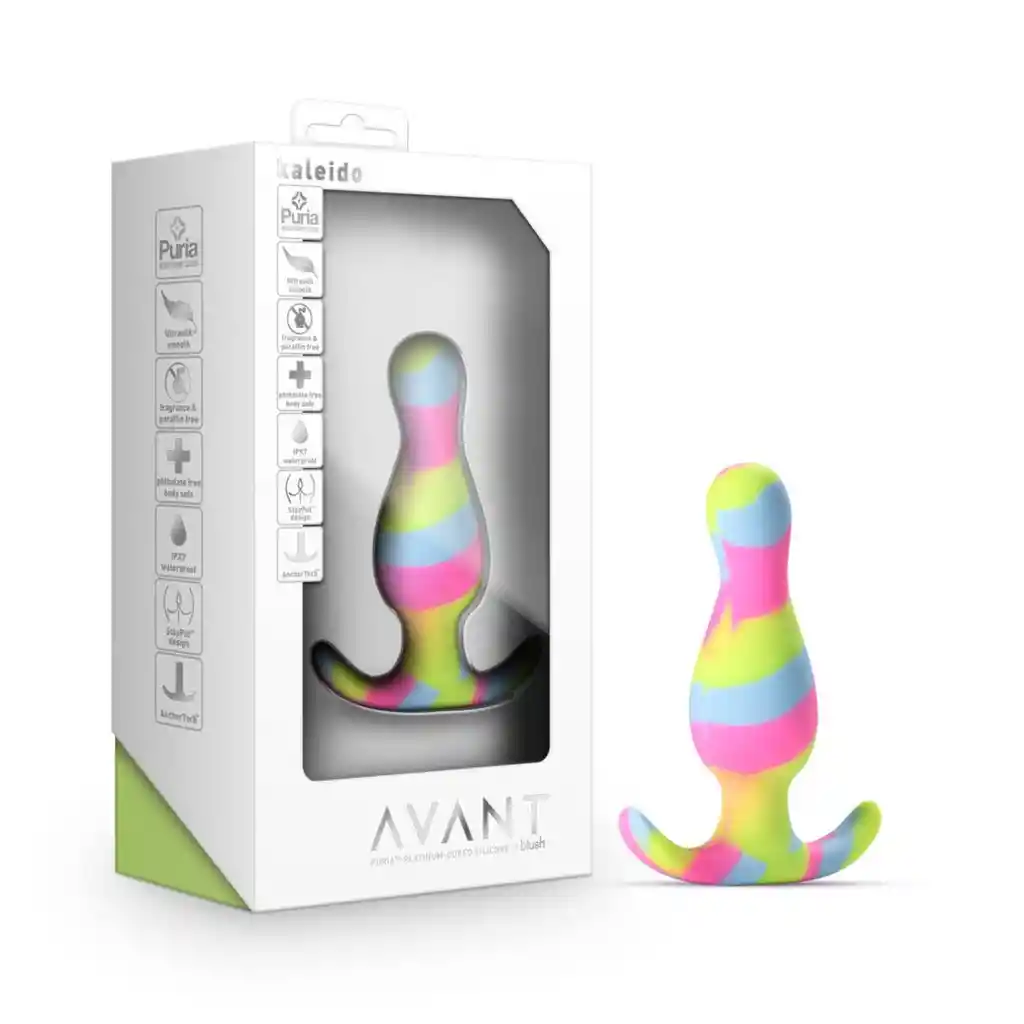 Plug Anal Kaleido 3" Siliconado Avant Blush Multicolor