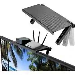 Repisa Pvs Ajustable Nk Gris Oscuro Para Tv Y Consolas 33cm X 15.5cm