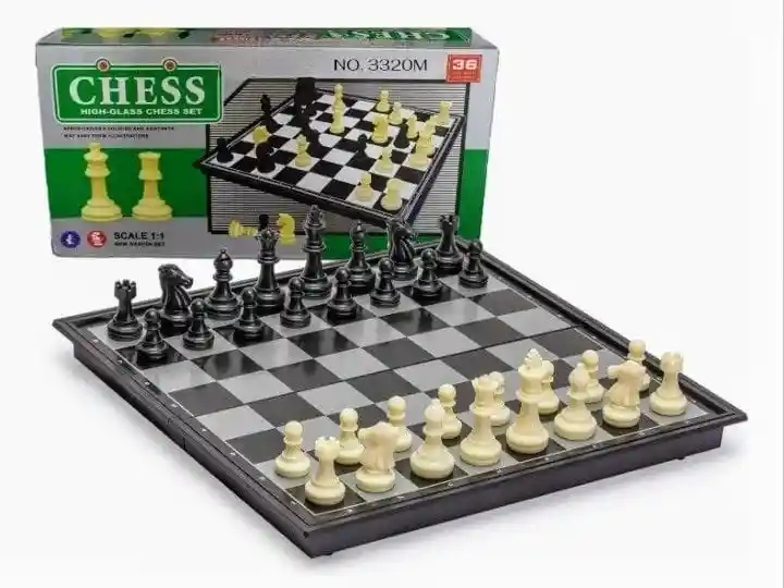 Ajedrez Magnético Juego De Mesa Chess Tablero (18x18 Cm) Ref/3320m
