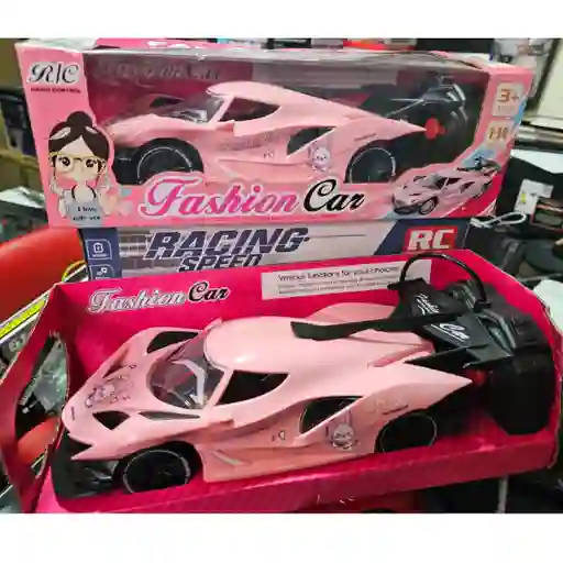 Carro A Control Remoto Rosa Fashion Car Juguete Para Niñas