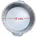 Molde En Aluminio Reforzado Redondo 28 Cms X 6 Cms De Alto