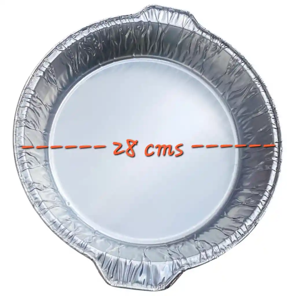 Molde En Aluminio Reforzado Redondo 28 Cms X 6 Cms De Alto