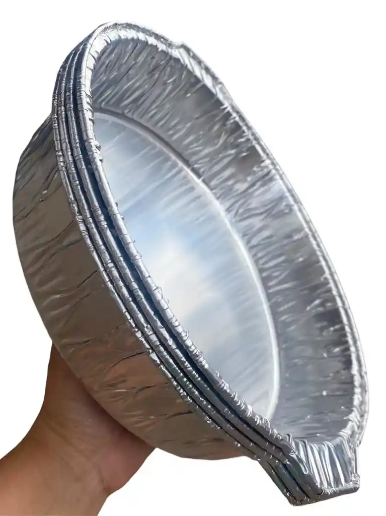 Molde En Aluminio Reforzado Redondo 28 Cms X 6 Cms De Alto