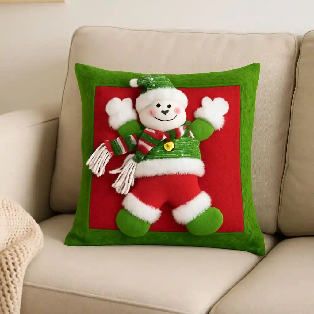 Funda Navidad Para Cojin 45cmx45cm