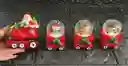 Tren Santa Con Esferas 4 Piezas 30cm