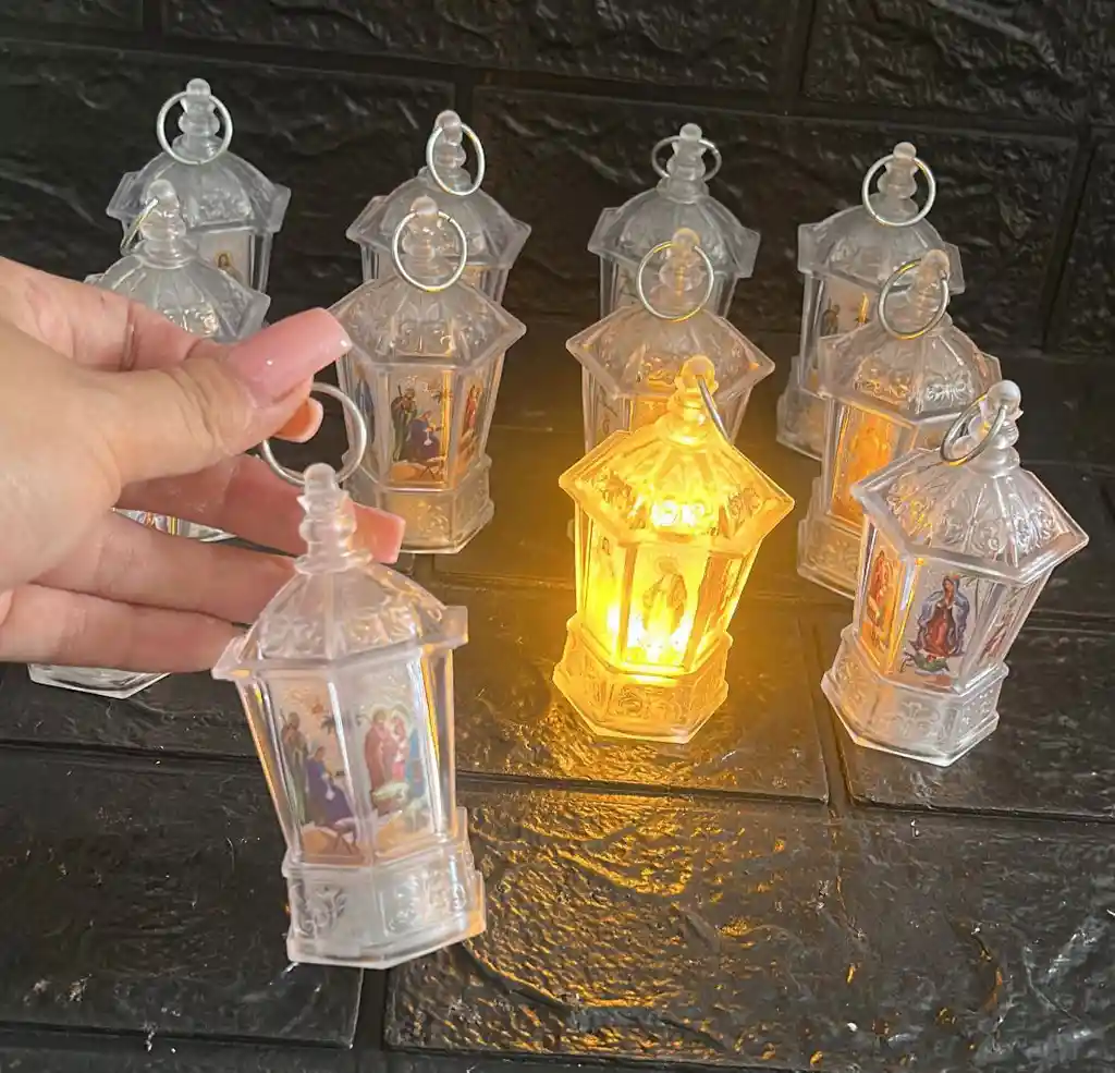 Farol Navideño Led Mini X12 Unidades