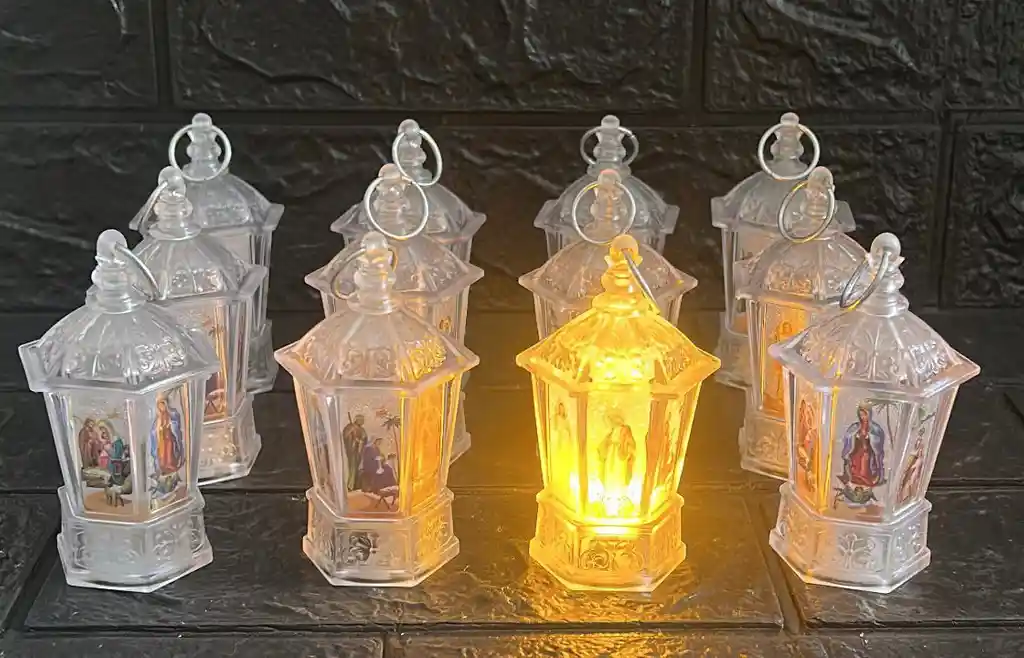 Farol Navideño Led Mini X12 Unidades