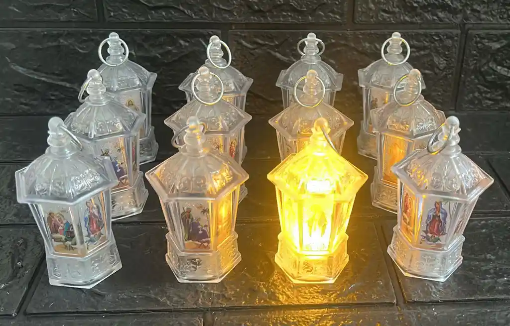 Farol Navideño Led Mini X12 Unidades