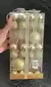 Bolas De Navidad X44 Unidades (4 #6) Y (40 #3) Doradas