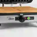 	 Sanduchera Plancha Waflera Oster 3 En 1 Placas Reversibles Plateada 4 Puestos Asador Antiadherente