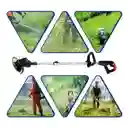 Guadaña Cortadora De Cesped Pasto Inalambrica Dos Baterias Recargable Sin Ruedas Negra