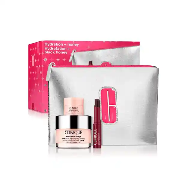 Set Clinique Hidratación Moisture Surge + Black Honey