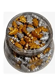 Sprinkles Dulces Arbolitos Dorado Plata Navidad X 125 Grs