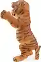 Figura Coleccionable Cría Tigre De Pie Pintada A Mano Papo
