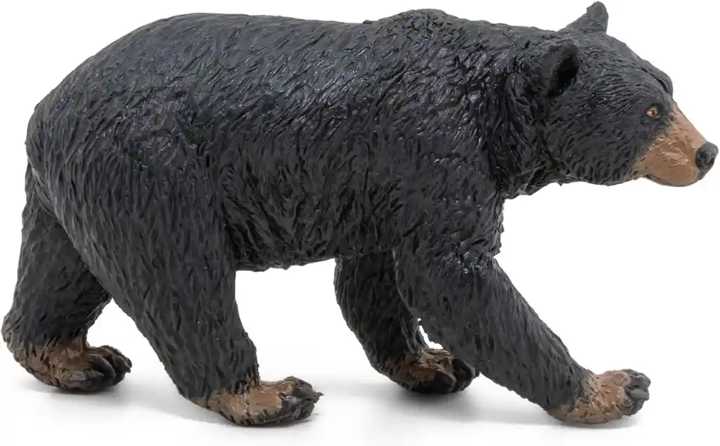 Figura Coleccionable Oso Negro Americano Pintada A Mano Papo
