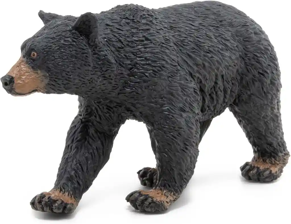 Figura Coleccionable Oso Negro Americano Pintada A Mano Papo