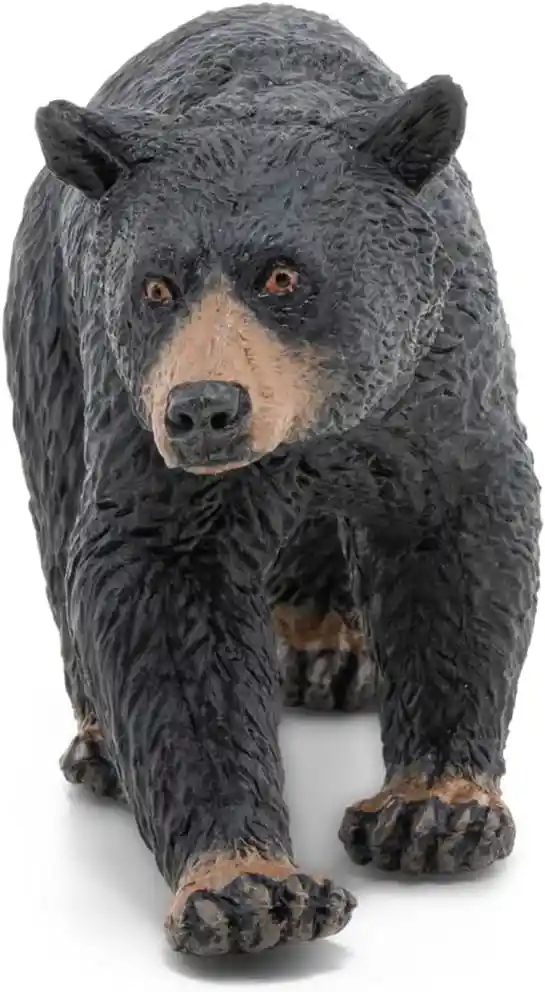 Figura Coleccionable Oso Negro Americano Pintada A Mano Papo