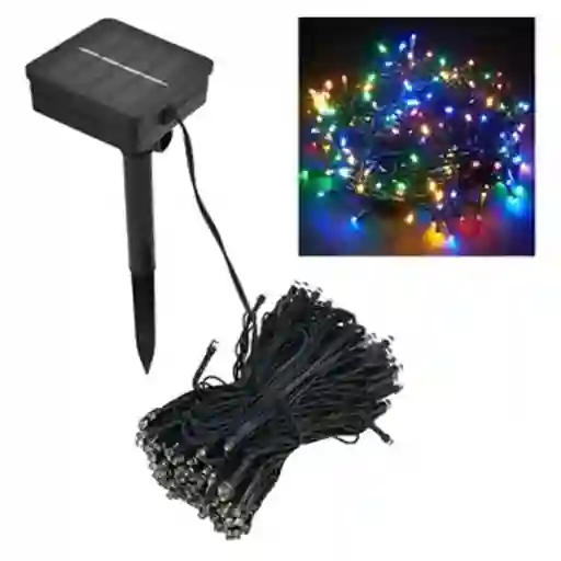 Luz Para Navidad Solar 100 Bombillos