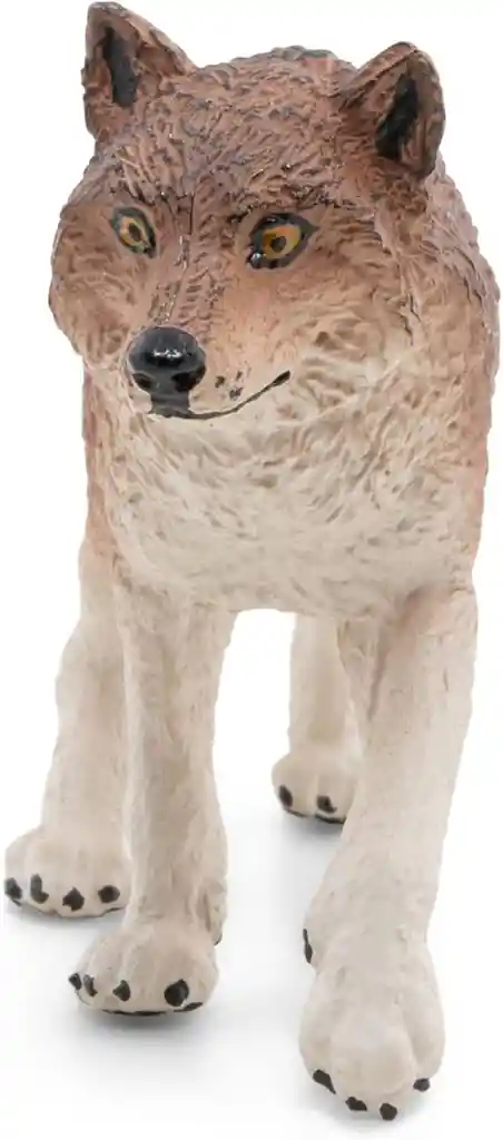 Figura Coleccionable Lobo Pintada A Mano Papo
