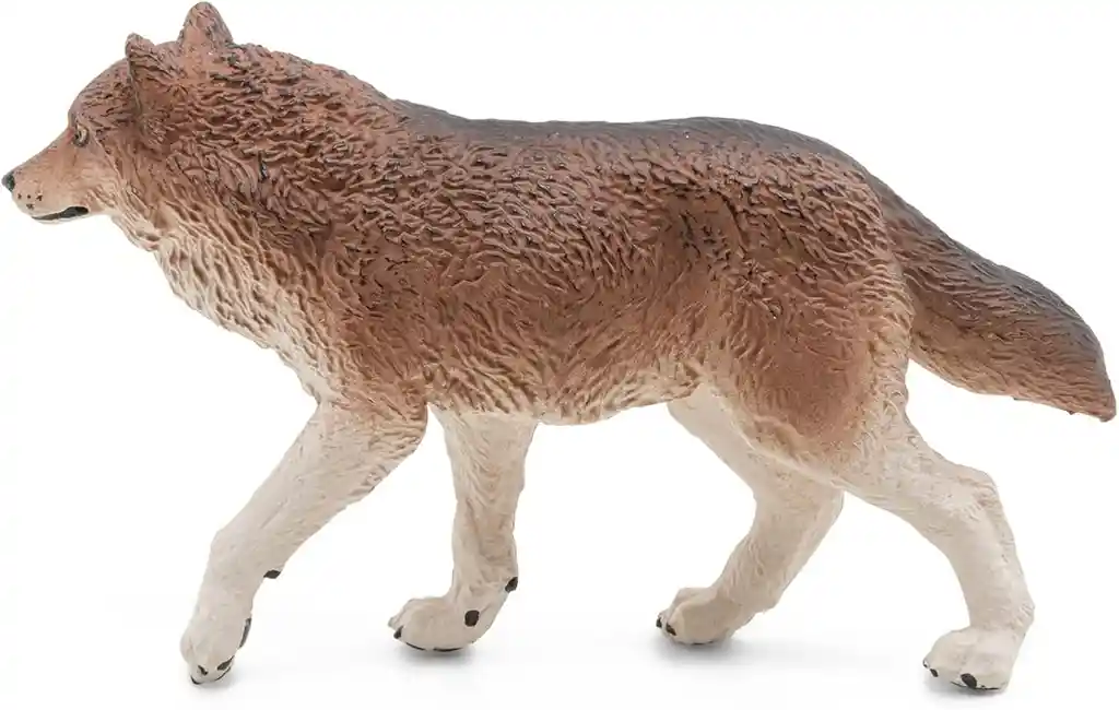 Figura Coleccionable Lobo Pintada A Mano Papo