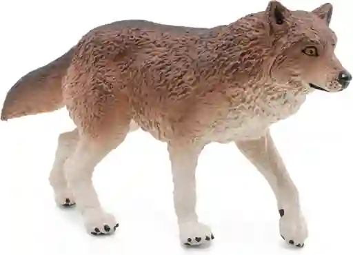 Figura Coleccionable Lobo Pintada A Mano Papo