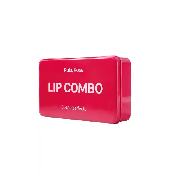 Kit Ruby Rose Lip Combo Labial+delineador Duo Kiss Rosa 02